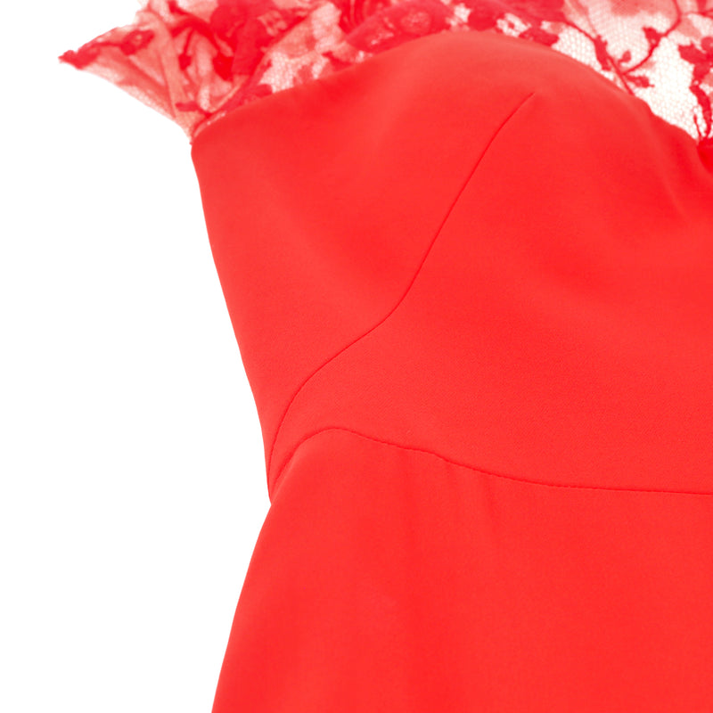 Alexander McQueen Lace Detail Evening Dress. Size XXS