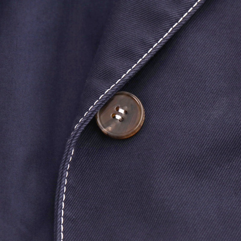 Alexander McQueen Contrast-Stitch Cotton Blazer.Size 42IT