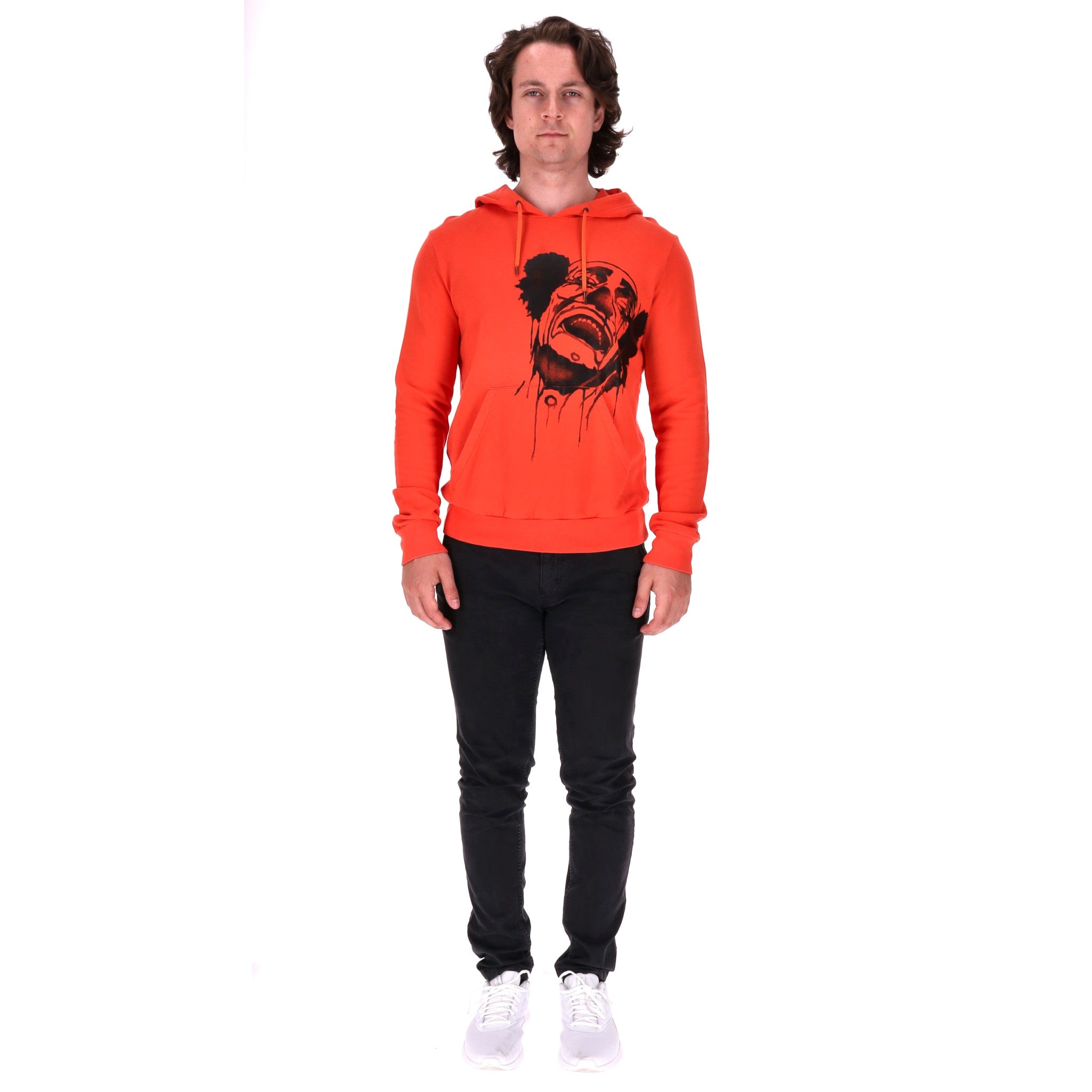 トップス Alexander McQueen McQ Clown Print Hoodie Alexander McQueen Clown Print Cotton Hoodie. Size M – Shush London