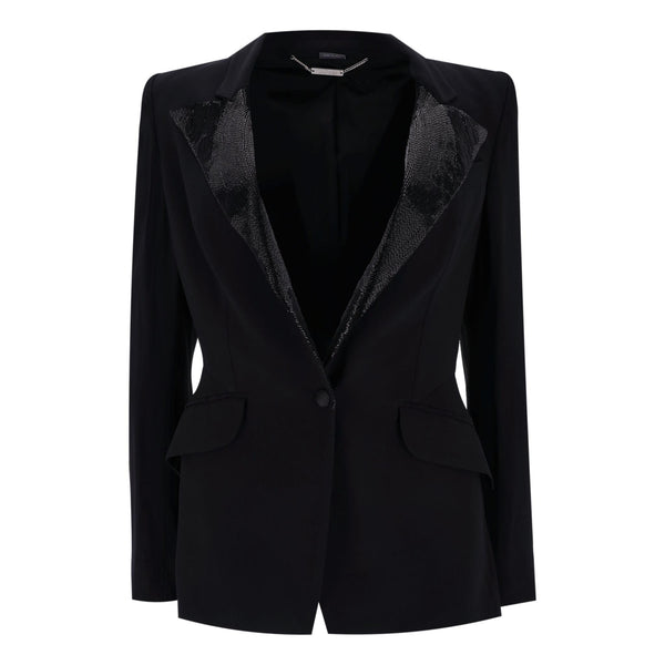Alexander McQueen Jacket With Beaded Lapels. Size 44IT