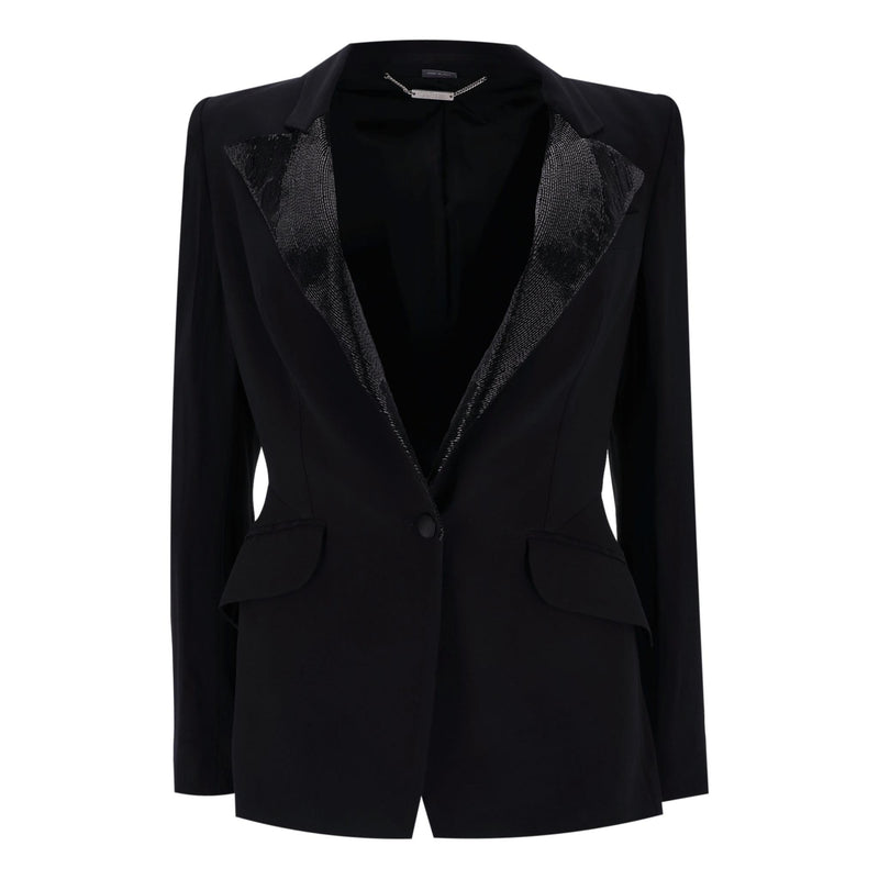 Alexander McQueen Jacket With Beaded Lapels. Size 44IT