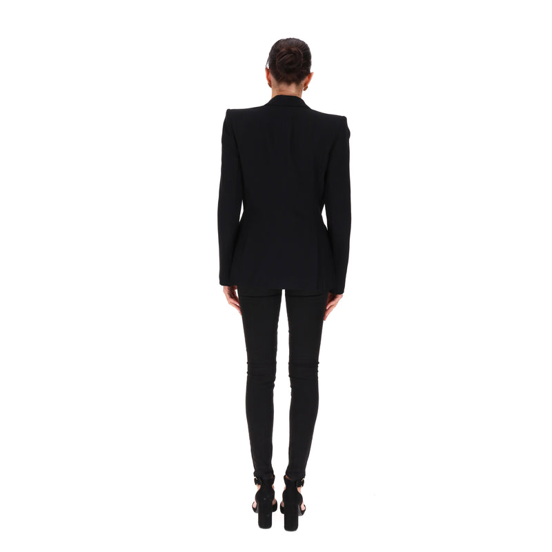Alexander McQueen Jacket With Beaded Lapels. Size 44IT