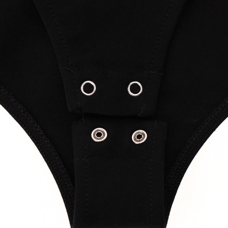 Alexander McQueen Puffed-Sleeve Jersey Bodysuit. Size 42IT