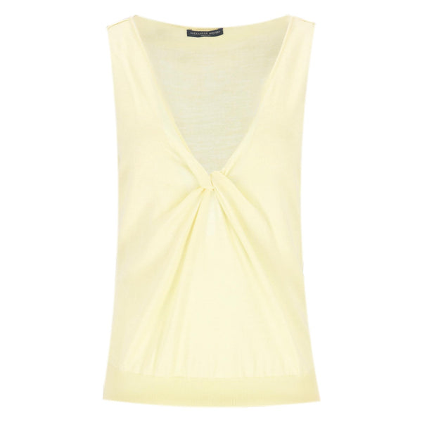 Alexander McQueen Cashmere, Wool & Silk Blend Knot Detail Top. Size M