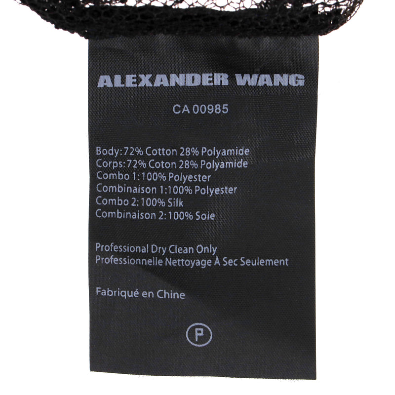 Alexander Wang Lace & Grommet  Blouse.Size 2