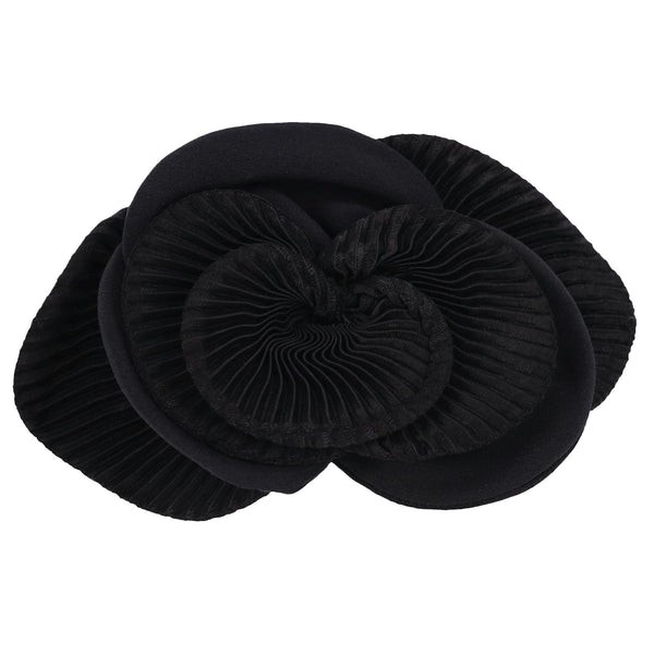 Alexandre De Paris Pleated Flower Hair Clip