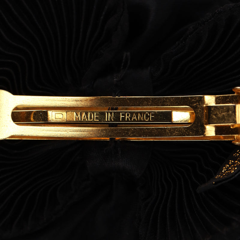 Alexandre De Paris Pleated Flower Hair Clip