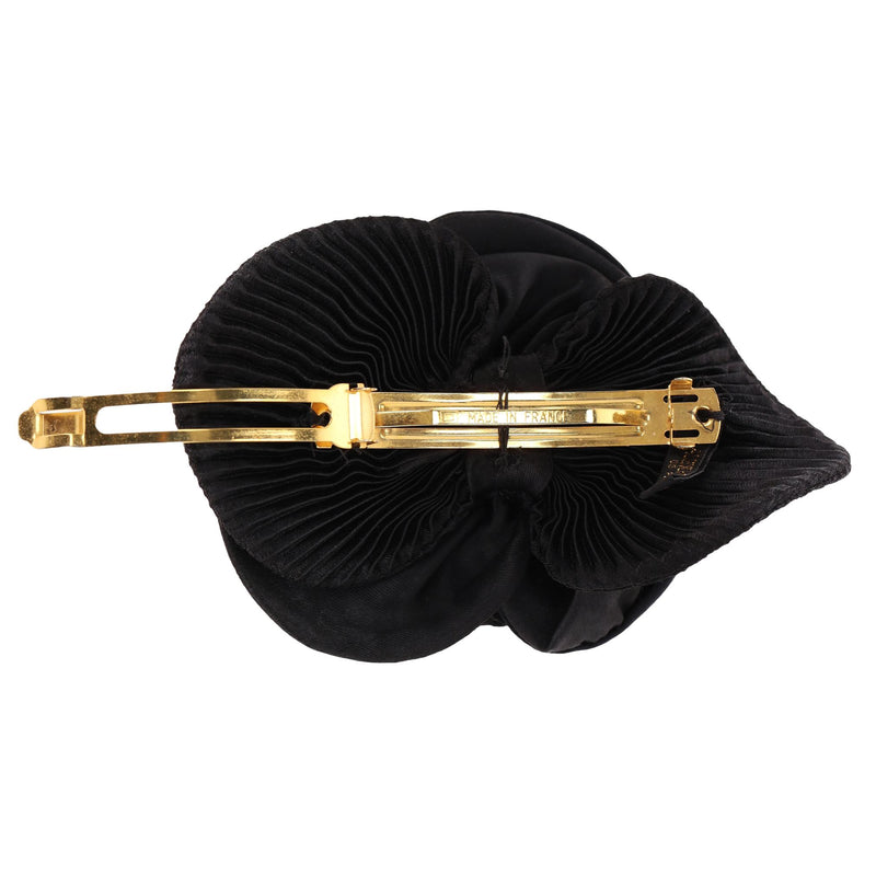 Alexandre De Paris Pleated Flower Hair Clip