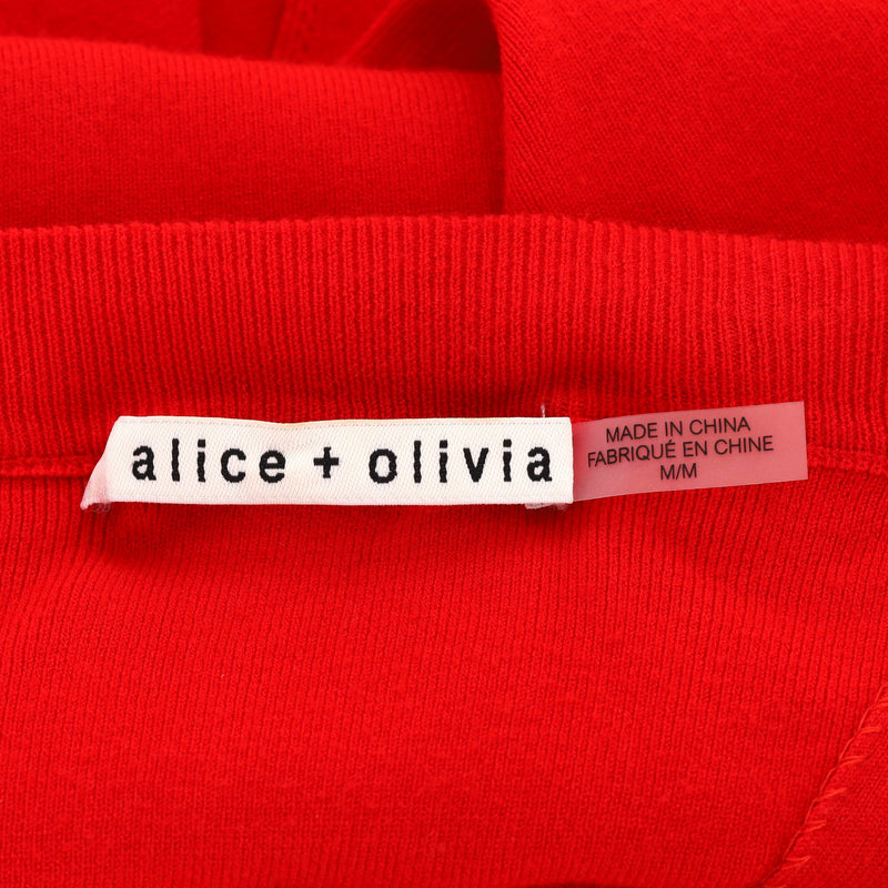 Alice + Olivia Button-Detailed Knitted Jumper. Size M