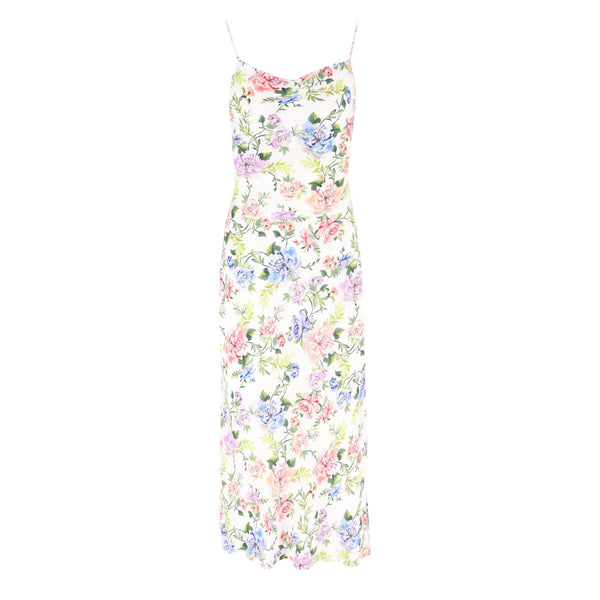 Alice + Olivia Floral Print Side Slit Dress. Size 0