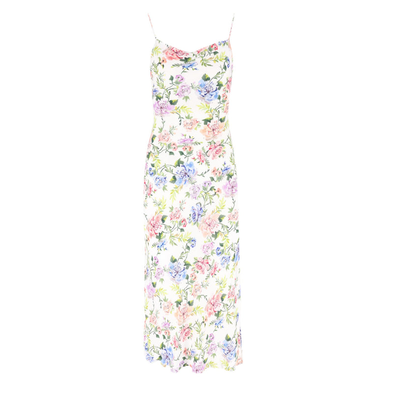 Alice + Olivia Floral Print Side Slit Dress. Size 0
