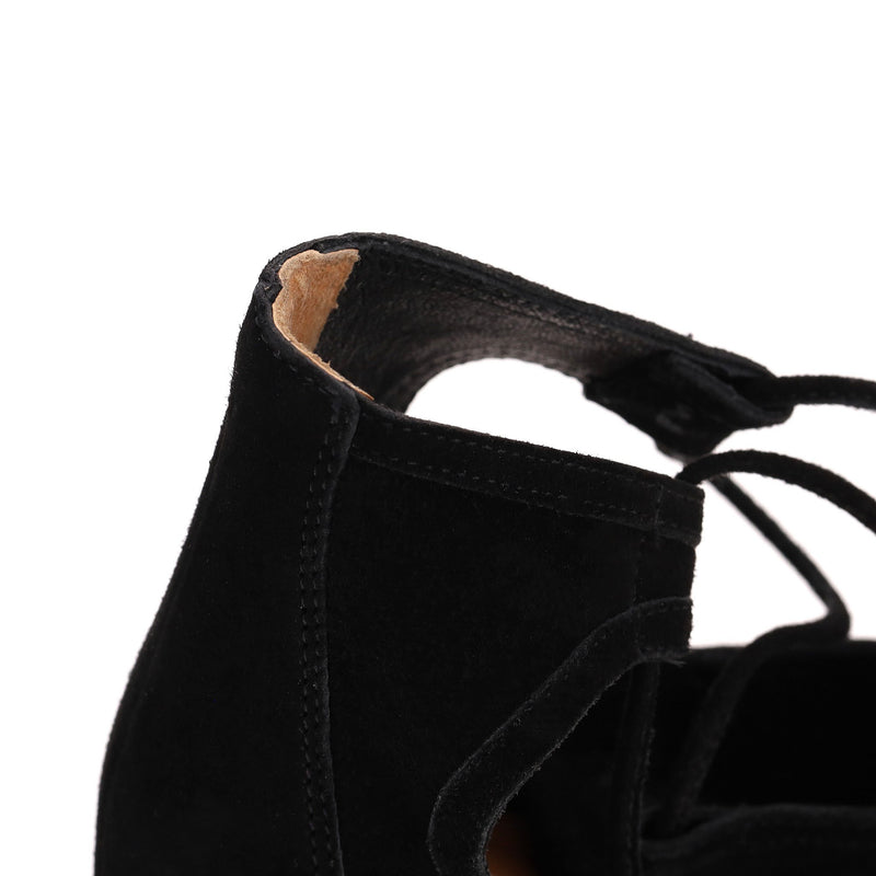 Aquazzura Babe 105 Suede Ankle Boots. Size 37.5