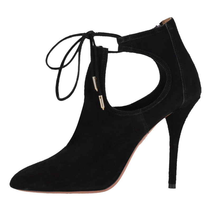 Aquazzura Babe 105 Suede Ankle Boots. Size 37.5