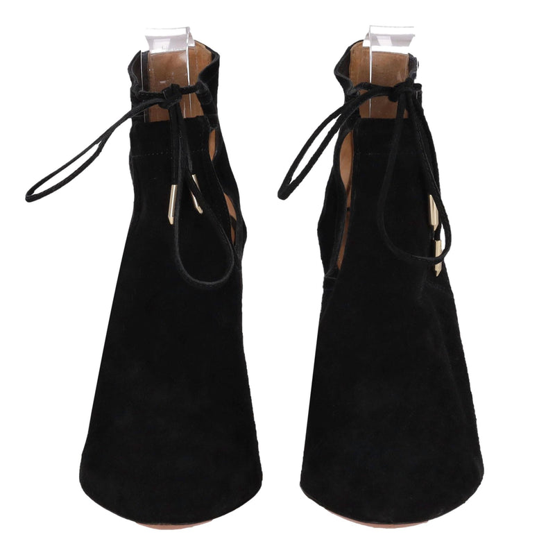 Aquazzura Babe 105 Suede Ankle Boots. Size 37.5