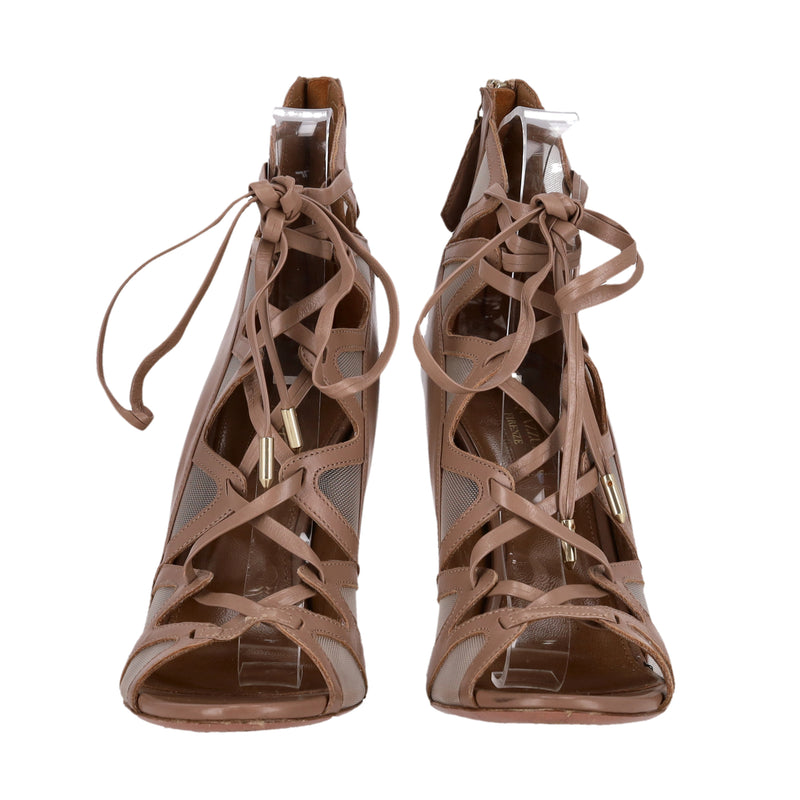 Aquazzura 'French Lover' Strappy Leather Sandals. Size 39