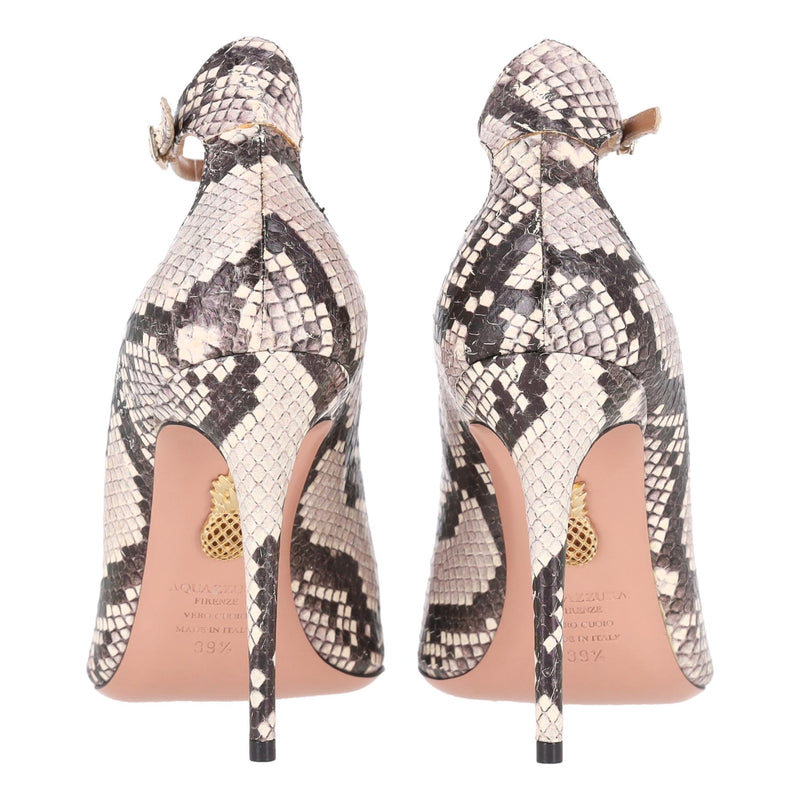 Aquazzura Dolce Vita Snakeskin Pumps. Size 39.5