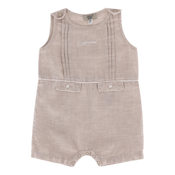 Emporio Armani Baby Girl Linen Romper. Size 6M