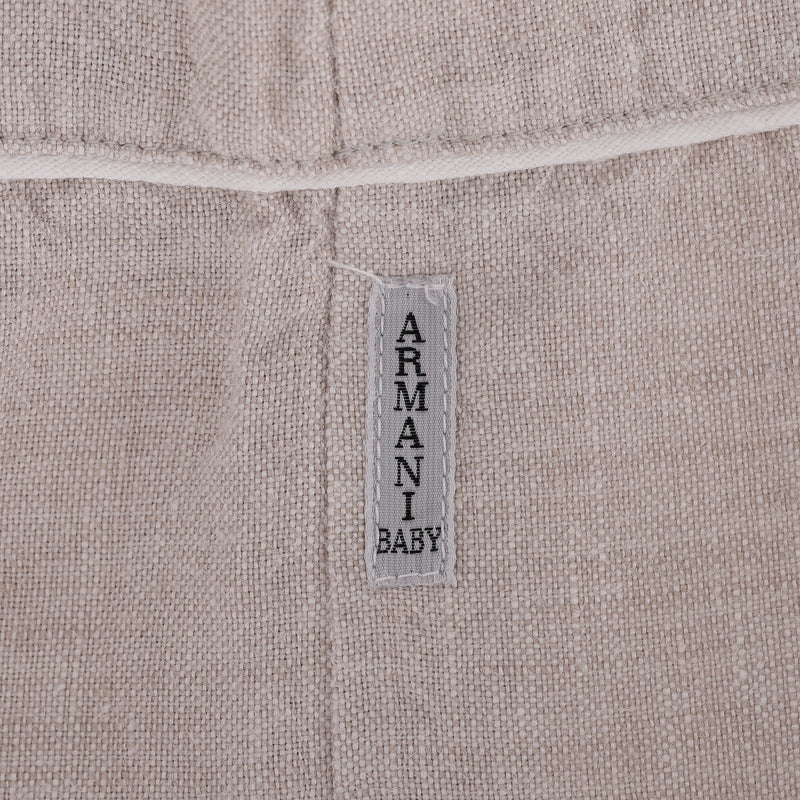 Emporio Armani Baby Girl Linen Romper. Size 6M