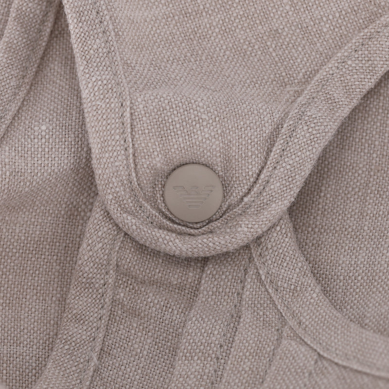 Emporio Armani Baby Girl Linen Romper. Size 6M
