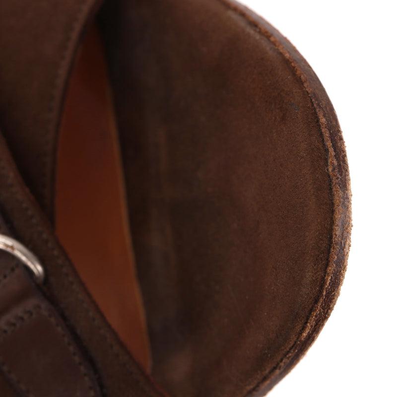 Asprey London Buckle Detail Suede Sandals. Size 37