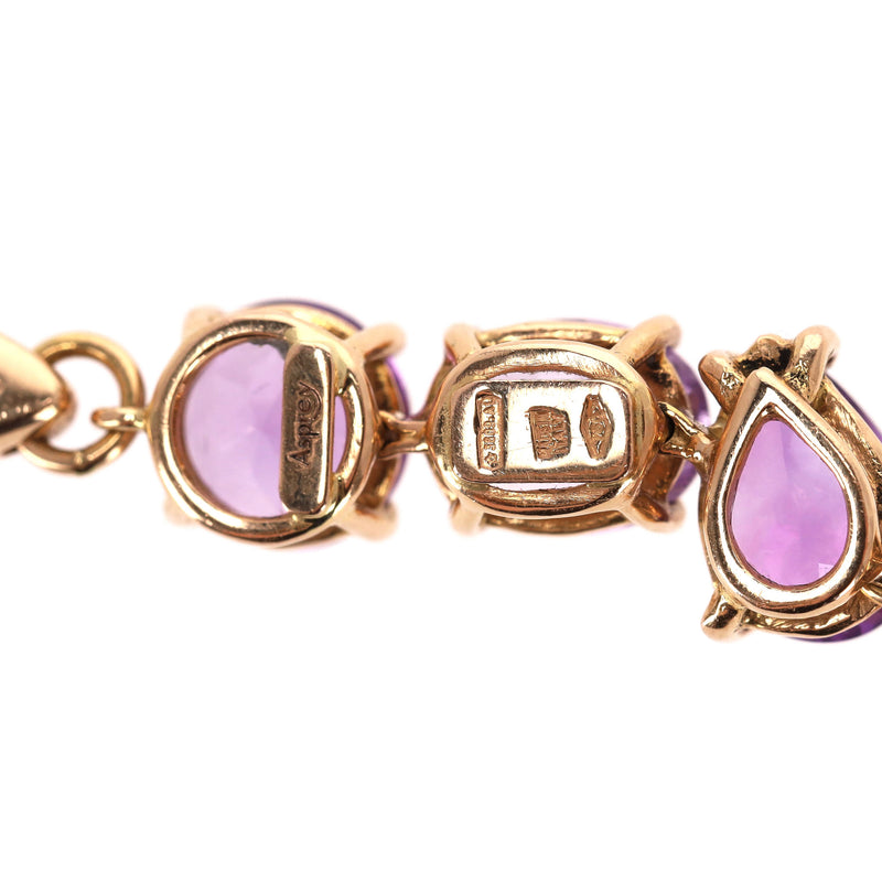 Asprey Chaos Necklace With Amethyst & Kunzite In 18k Rose Gold
