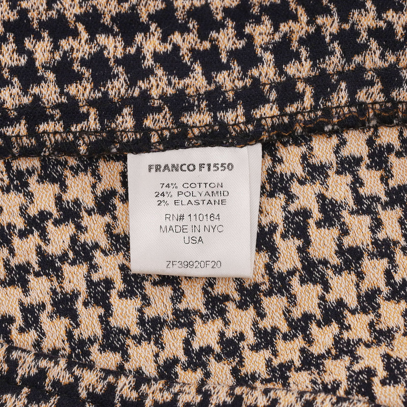 Avenue Montaigne Houndstooth Pattern Cotton Blend Trousers. Size 2US
