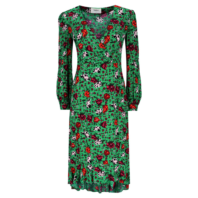 BA&SH Floral Midi Dress. Size 1