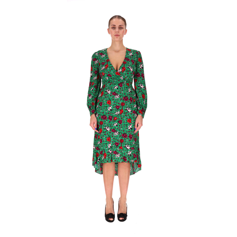 BA&SH Floral Midi Dress. Size 1