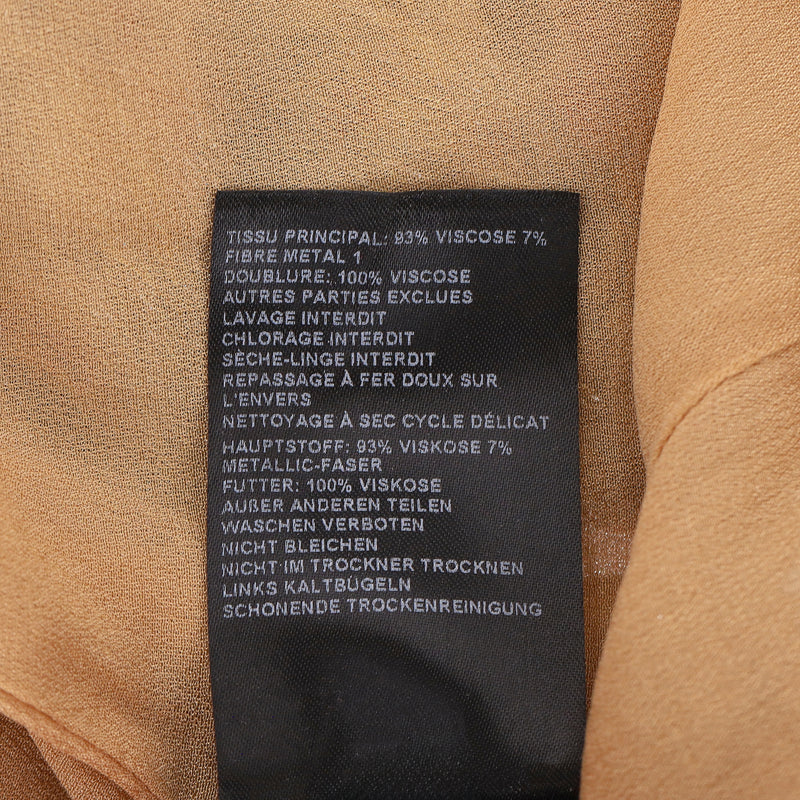 BA&SH Metallic Crepe Georgette Maxi Dress. Size 1