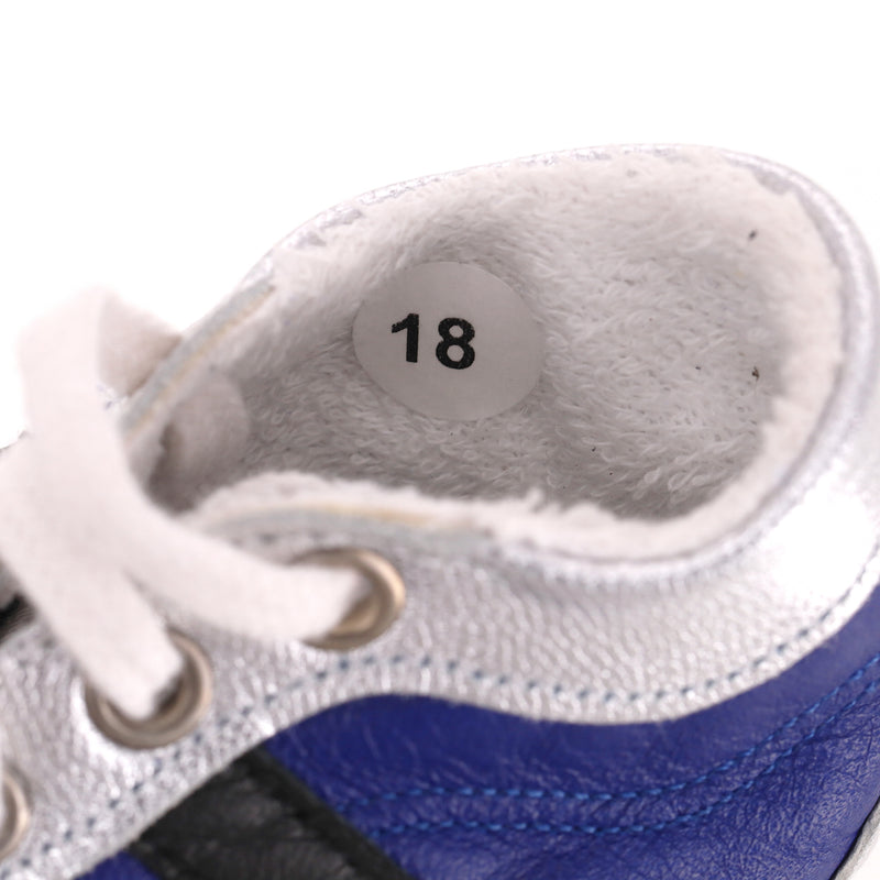 Baby Dior Metallic Leather Sneakers/Slippers. Size 18
