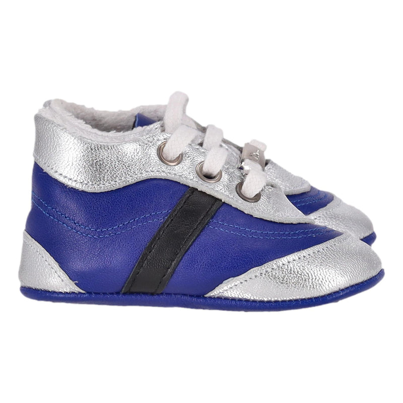 Baby Dior Metallic Leather Sneakers/Slippers. Size 18