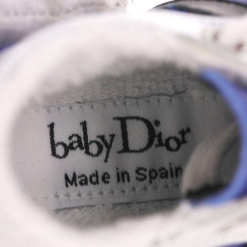 Baby Dior Metallic Leather Sneakers/Slippers. Size 18