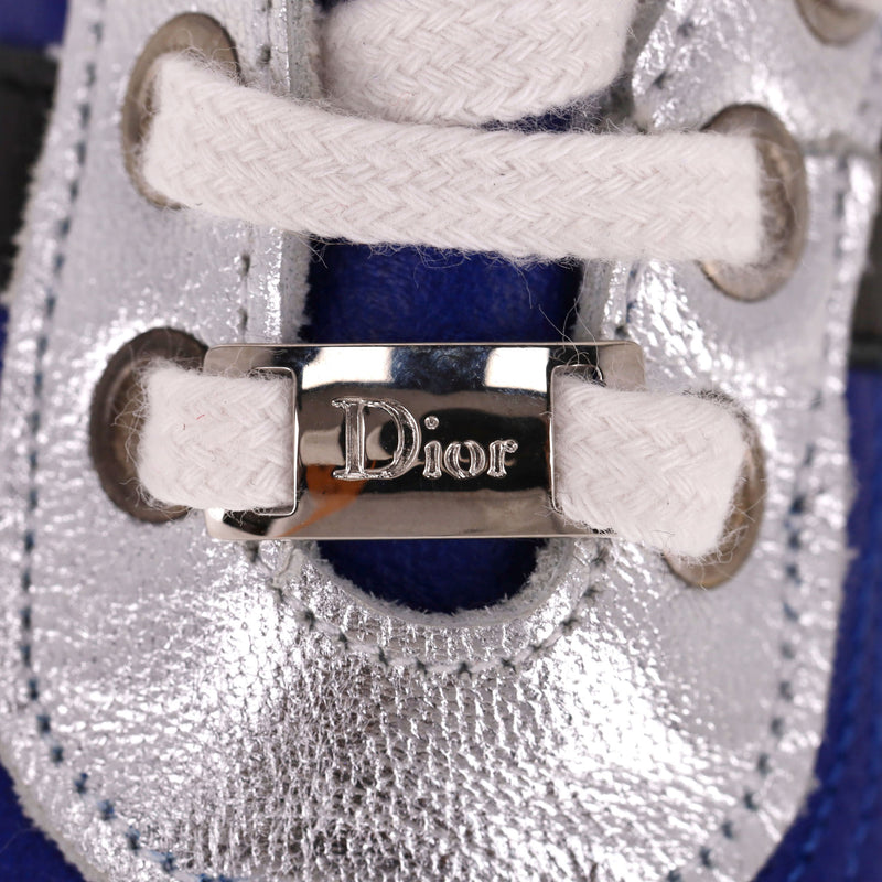 Baby Dior Metallic Leather Sneakers/Slippers. Size 18