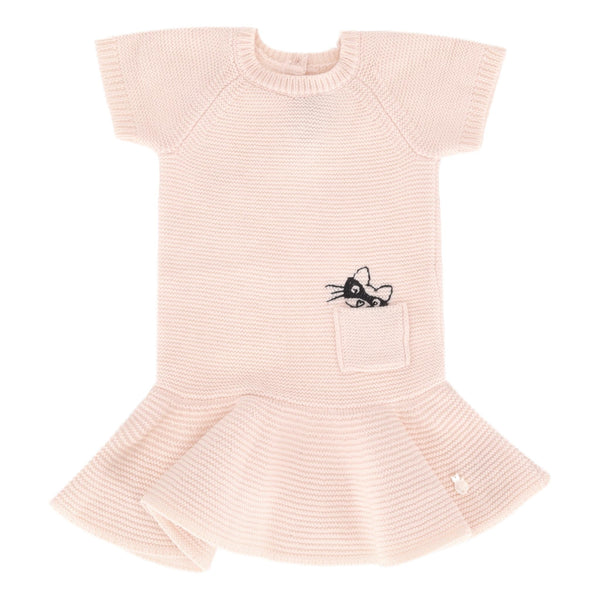 Dior Baby Girl Knitted Wool Dress. Size 6M