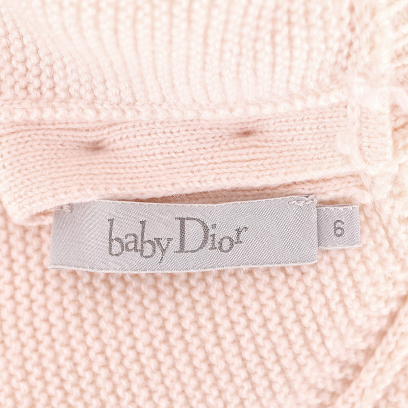 Dior Baby Girl Knitted Wool Dress. Size 6M