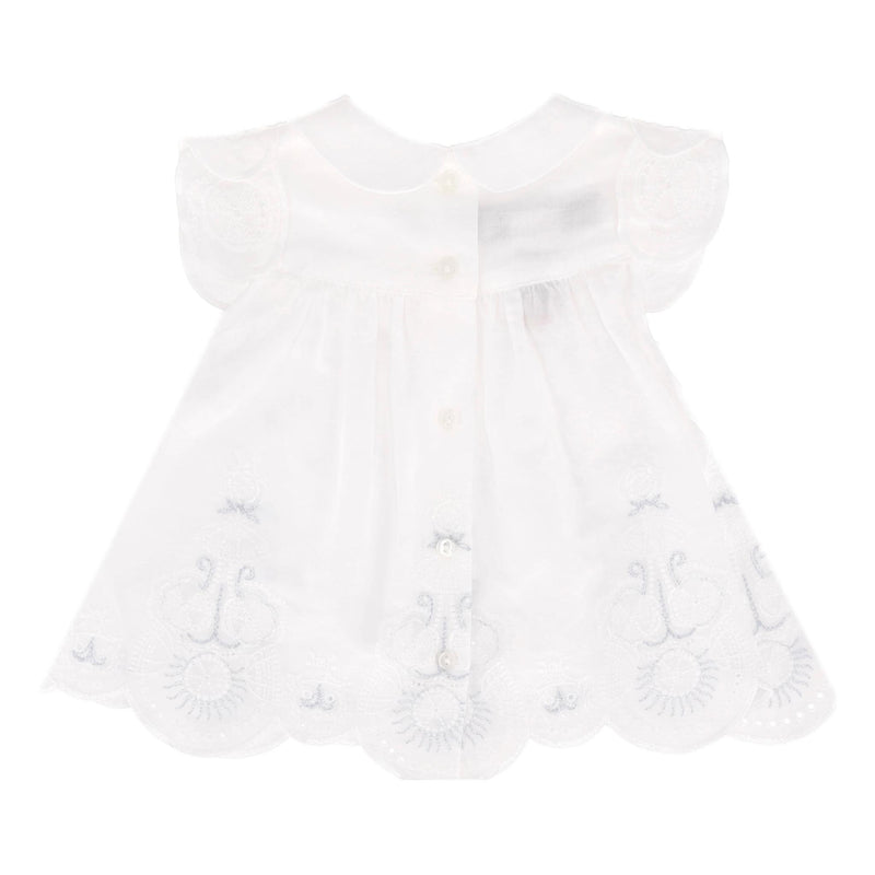 Dior Baby Girl Embroidered Cotton Dress. Size 3M