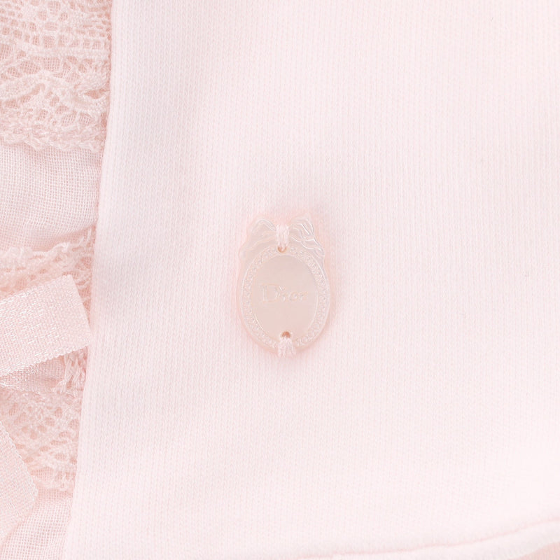 Dior Baby Girl Lace Embellished Hat. Size T0