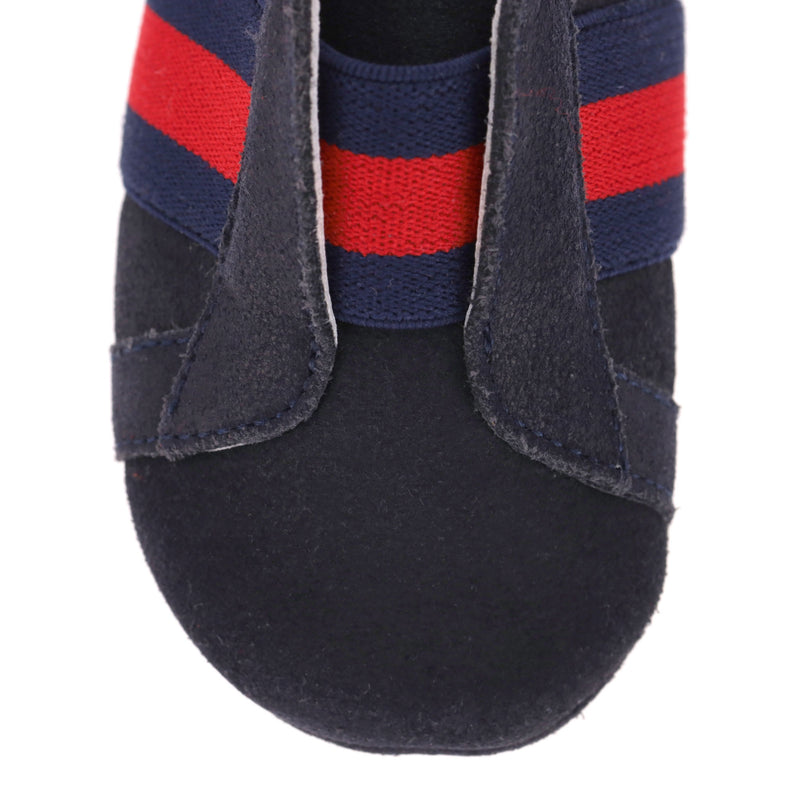 Gucci Baby Web Stripe Suede Shoes/Slippers. Size 17