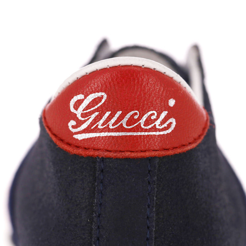 Gucci Baby Web Stripe Suede Shoes/Slippers. Size 17