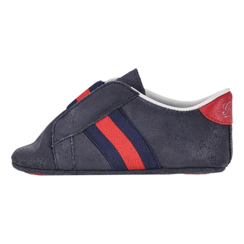 Gucci Baby Web Stripe Suede Shoes/Slippers. Size 18