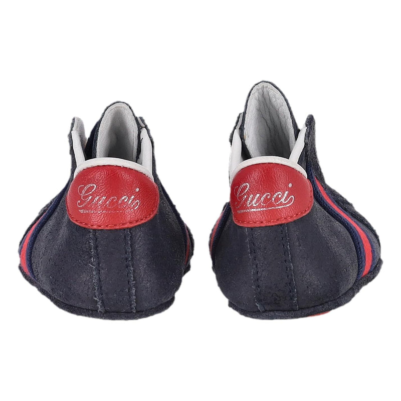 Gucci Baby Web Stripe Suede Shoes/Slippers. Size 18