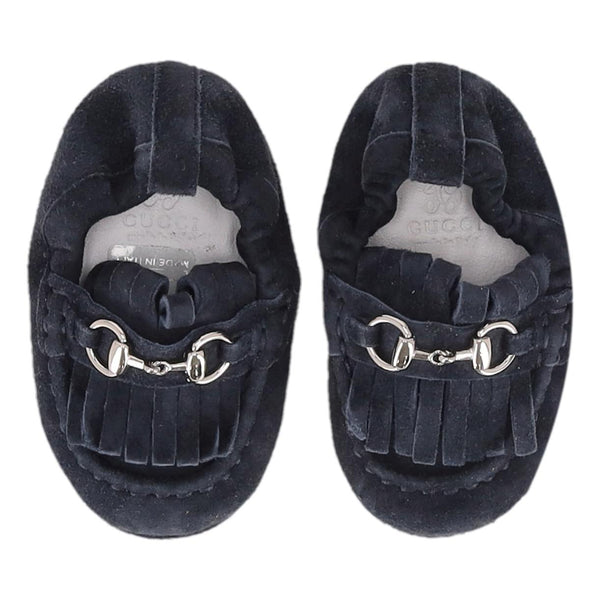 Gucci Baby Horsebit Suede Loafers/Slippers. Size 18
