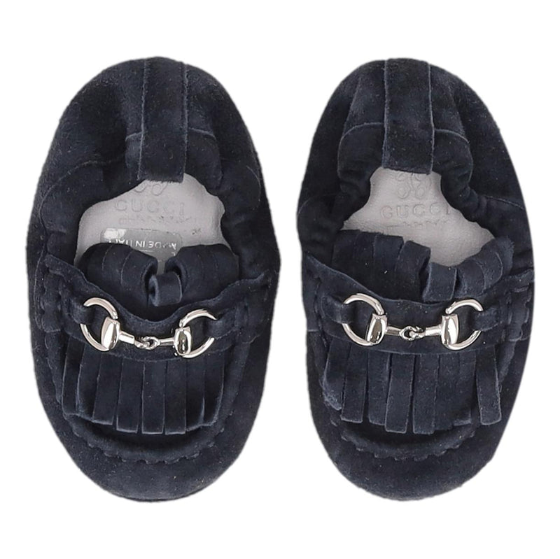 Gucci Baby Horsebit Suede Loafers/Slippers. Size 18