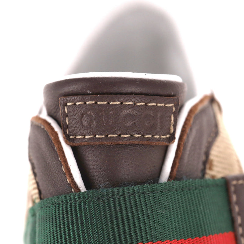 Gucci Baby Ace GG Supreme Web Stripe Sneakers/Slippers. Size 18