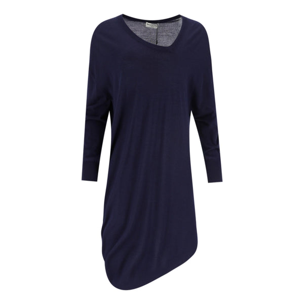 Balenciaga Wool, Silk & Cashmere Blend Asymmetric Dress. Size 38FR