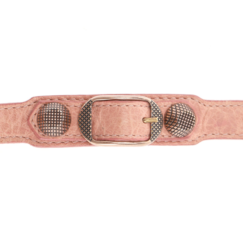 Balenciaga ‘Arena’ Triple Wrap Leather Stud Bracelet