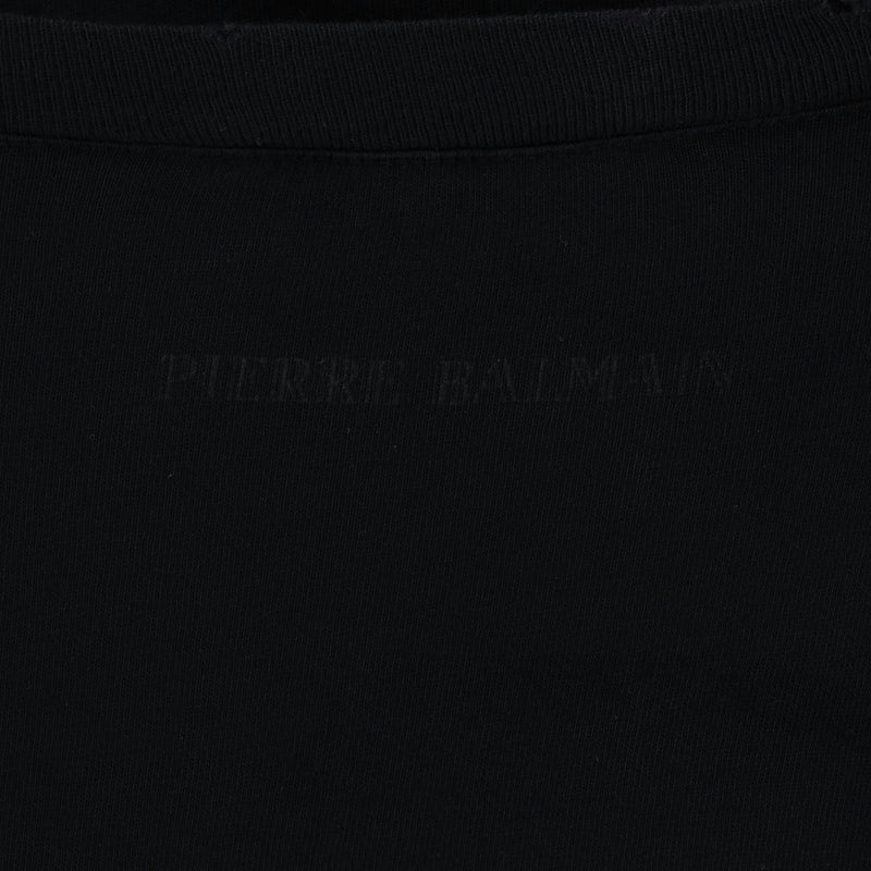 Pierre Balmain Distressed Cotton T-Shirt. Size 46FR