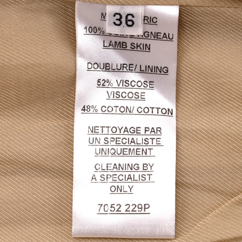 Balmain Biker Suede Gilet.Size 36FR