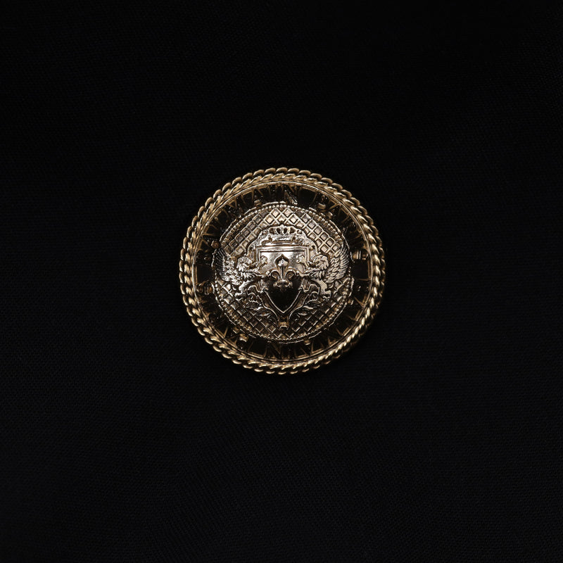 Balmain Wool Blend Button Embellished Jumpsuit. Size 34FR