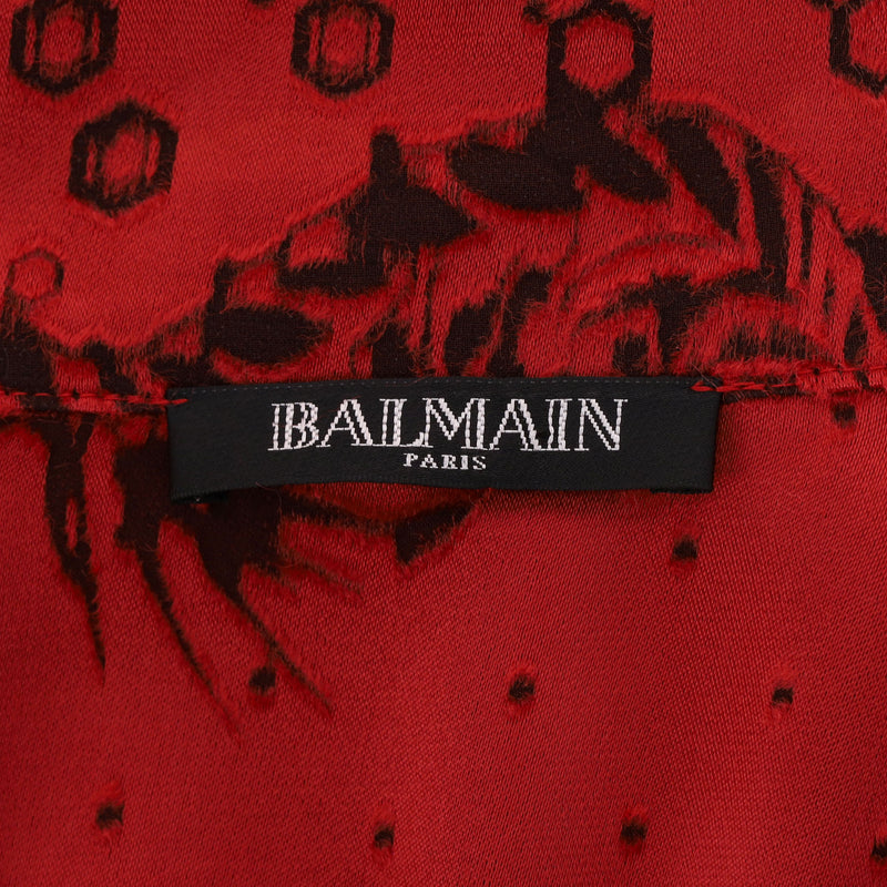 Balmain Silk Printed Shirt. Size 40FR